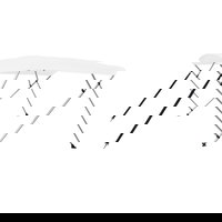 Parasolar barca Bimini cu 4 arcuri vidaXL, antracit, 243x196x137 cm, 7.6 kg