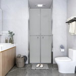 vidaXL Врата за душ, матирано ESG стъкло, 86x190 см, vidaXL