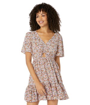 Imbracaminte Femei Saltwater Luxe Kalita Kaleidoscope Field Short Sleeve Mini Dress Multi, Saltwater Luxe