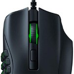 Mouse gaming Razer Naga X, 16 butoane programabile, switchuri optice, cablu SpeedFlex, iluminare Chroma RGB, Negru
