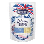 Hrana umeda pentru pisici, Butcher s, Delicious Dinner, cu pastrav si cod, 100 g, cod 6004