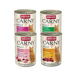 ANIMONDA Carny Adult mix conserve pisici 4 x 400 g cocktail carne, curcan, inimi rata, creveti, ANIMONDA