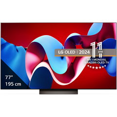 Televizor LG OLED evo 77C41LA, 195 cm, Smart, 4K Ultra HD, 100 Hz, Clasa F