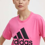 adidas tricou din bumbac femei, culoarea roz, IR5413, adidas
