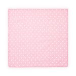 Scutec din bumbac Lorelli 80x80 cm pink dots, Lorelli Bertoni