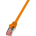 Patchcord Cablu Cat.6 S/FTP PIMF PrimeLine 0,25m, portocaliu