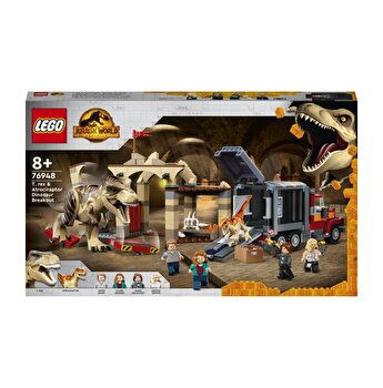 LEGO Jurassic World Evadarea dinozaurilor T. rex si Atrociraptor 76948