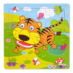 Puzzle din Lemn Tigrisor Montessori, Nurio