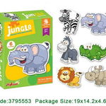 Set 6 Puzzle Bebe Animale Din Jungla, Krista