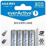 Baterie EverActive Silver Line AAA / R03 800mAh 4 buc, EverActive