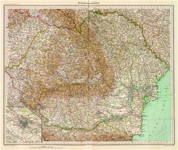 Harta Romania Mare 1929 | 