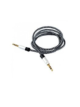 Cablu audio Tellur Jack 3.5mm Tata - Jack 3.5mm Tata, 1m, Argintiu