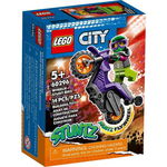 LEGO® City - Motocicleta de cascadorie pentru wheelie 60296, 14 piese