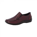Pantofi casual dama piele naturala - Rieker visiniu - L1783-36-Red-36 yqv6_749698094