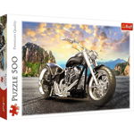 Puzzle 500. Motocicleta neagra Trefl, Trefl