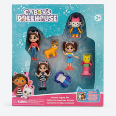Set Deluxe Figurine Gabby house ,   7 Personaje Colorate, Jucarie Copii 29x25.5 cm, Colectie Inspirata Din Serial, OEM