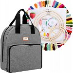 Kit pentru broderie cu geanta Curmio, textil/metal, multicolor