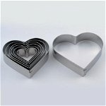 Inima - Decupatoare Inox O 3.6 - 14 x H 2 cm, Cutie 12 Buc