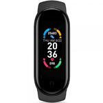 Bratara Fitness M6 Band, Bluetooth, Monitorizare Puls Sanatate, Vibratii, Black, 