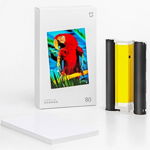 Hartie de printare pentru Xiaomi Mijia AirPrint, 80 de bucati, 6 inch, Anti-umezeala, Anti-amprenta, 2 cartuse, Xiaomi