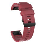 Bratara smartwatch Loomax, compatibila ceas Garmin, 26 mm, din silicon, rosu, Loomax