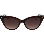 Guess, Ochelari de soare cat-eye cu lentile in degrade, 54-18-145, Auriu/Fucsia