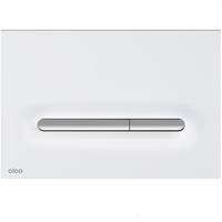 Set vas wc rimless cu capac soft close Villeroy  Boch Novo, rezervor incastrat si clapeta alb mat crom lucios Alcadrain M1876-1, Villeroy & Boch x Alcadrain