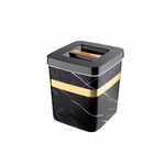 Cutie depozitare eleganta, Pufo Black, 16 x 12 cm, negru, Pufo