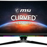 Monitor, MSI, Optix, MEG381CQR, PLUS, 37.5", IPS, UWQHD+, 1ms GTG, 165Hz, G-Sync Ultimate, HDMI, DisplayPort, Negru