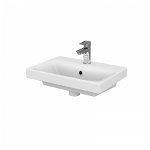 Lavoar baie pentru mobilier alb lucios 50 cm Cersanit Moduo, Cersanit