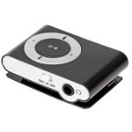 Mini MP3 Player Quer, maxim 32 Gb, negru