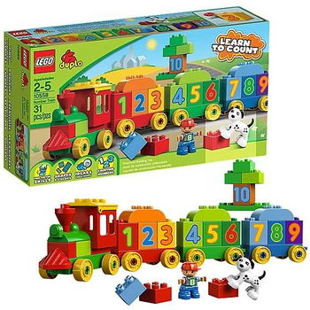 Trenul cu numere, 2-5 ani, L10558, Lego