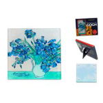 Suport pentru pahar, din sticla, Van Gogh - Iris 10 x 10cm 1950102, 