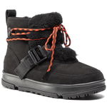 UGG, Ghete din piele intoarsa Classic Weather Hiker, Maro caramel, 9