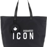 DSQUARED2 "Be Icon" Shopper Bag BLACK, DSQUARED2