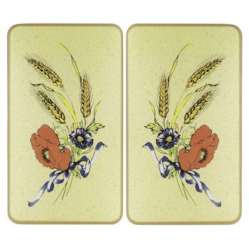 Protecții de aragaz 2 buc. din sticlă temperată 52x30 cm Corn-Flowers - Maximex, Maximex