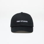 OBEY Studios Strap Back Hat Black, OBEY Clothing