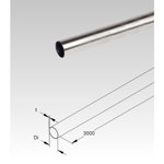 Tub metalic din inox pentru cabluri electrice,D.ext.16 mm, Fintech