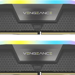 Memorie Desktop Corsair Vengeance RGB 32GB(2 x 16GB) DDR5 6000Mhz CL36 AMD EXPO Black, Corsair