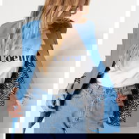 Trendyol, Sacou cu revere decupate, Maro scortisoara, 34