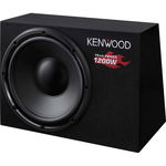 Subwoofer pasiv Kenwood KSC-W1200B, incinta tip cutie, diametru difuzor 30cm, 300W RMS, Kenwood