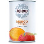 Bucati de Mango in Suc Propriu Ecologic/Bio 400g, BIONA
