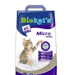 BIOKAT'S Micro Classic 7 L nisip fin pentru pisici, din bentonita