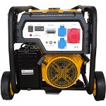 Stager FD 7500E3 generator open-frame, 6kW, trifazat, benzina, pornire electrica, STAGER