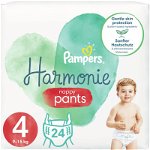 Scutece-chilotel Pampers Harmonie Pants, Marimea 4, 9-15 kg, 24 buc, Pampers