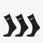 adidas Originals Trefoil Cushion Crew Socks 3-Pack Black, adidas Originals