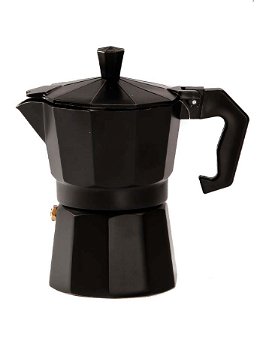 Perfect Home Espressor cafea pentru 3 persoane din inox 12 cm Negru