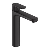 Baterie inalta lavoar Hansgrohe Vernis Blend Negru Mat cu ventil, 