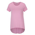 Tricou asimetric roz deschis - ONLY Louise