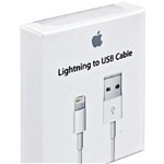 Cablu de Date USB-A la Lightning, 1m Apple (MD818ZM A) Alb (Bulk Packing)